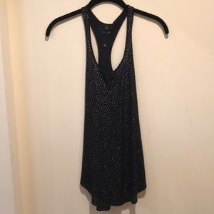 Perfect razorback sequined top! Dress up or down.